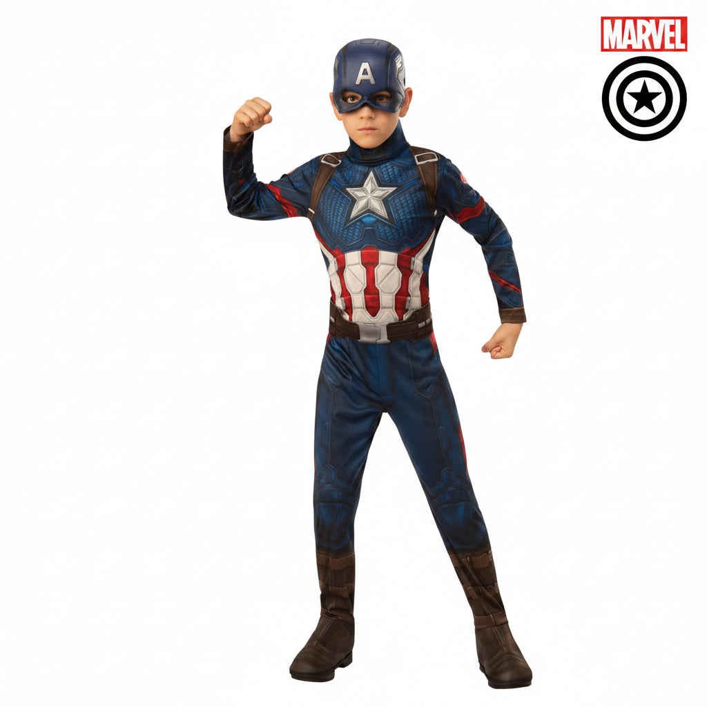 White Smoke Captain America Classic Costume Costumes