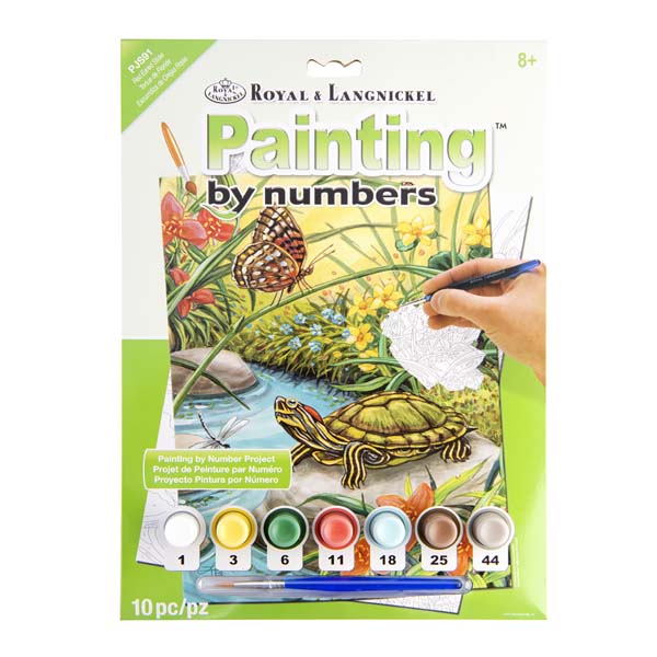 Seashell Royal & Langnickel Paint By Numbers Junior Small Red Ear Slider Kids Painting Supplies