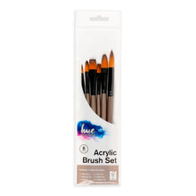Lavender Hue Brush Set Acrylic Taklon 6Pc Value Pk#10 Paint Brushes