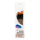 Hue Brush Set Acrylic Taklon 6Pc Value Pk