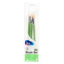 White Smoke Hue Brush Set Oil Hog Hair/Taklon 5Pc Value Pk#2 Paint Brushes