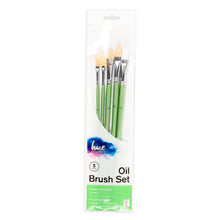 White Smoke Hue Brush Set Oil Hog Hair/Taklon 5Pc Value Pk#6 Paint Brushes