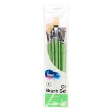 White Smoke Hue Brush Set Oil Hog Hair/Taklon 6Pc Value Pk#4 Paint Brushes