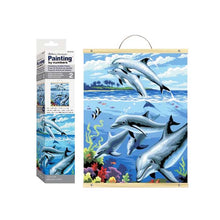 White Smoke Royal & Langnickel Painting By Numbers SCROLL Dolphins Kids Painting Supplies