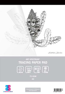 White Smoke Art Spectrum Tracing Pad, A3 75gsm 50 sheet pads Tracing Pads