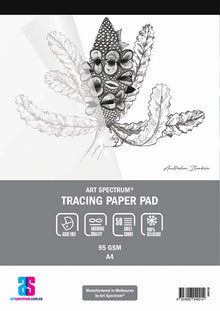 White Smoke Art Spectrum Tracing Pad, A4 95gsm 50 sheet pads Tracing Pads