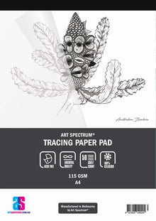 White Smoke Art Spectrum Tracing Pad, A4 115gsm 50 sheet pads Tracing Pads