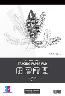 White Smoke Art Spectrum Tracing Pad, A3 115gsm 50 sheet pads Tracing Pads