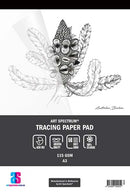 White Smoke Art Spectrum Tracing Pad, A3 115gsm 50 sheet pads Tracing Pads