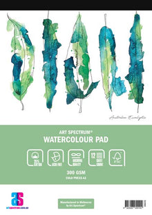 White Smoke Art Spectrum 25% Cotton Watercolour Pad, A3 300gsm 12 sheets Pads