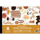 Seashell Art Spectrum Universal Mixed Media Pad, A4 300gsm 12 sheets Pads