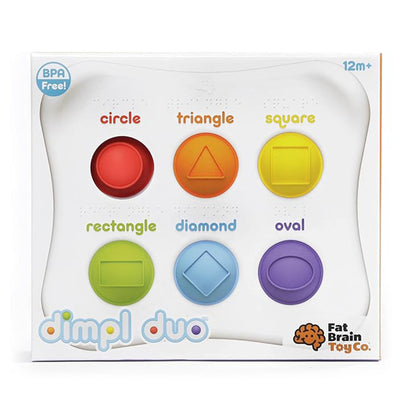Lavender Fat Brain Dimpl Duo Tactile Pop Fidget Game Pop-It & Bubble