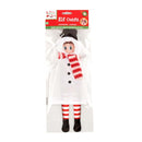 White Smoke Xmas Elves Plush Snowman Outfit, for use with our Bendable Elf Christmas