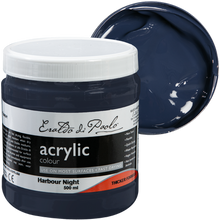 Black Eraldo di Paolo Acrylic Paint, Harbour Night, 500ml Acrylic Paints