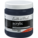 Dark Slate Gray Eraldo di Paolo Acrylic Paint Harbor Night 500ml Tub Acrylic Paints