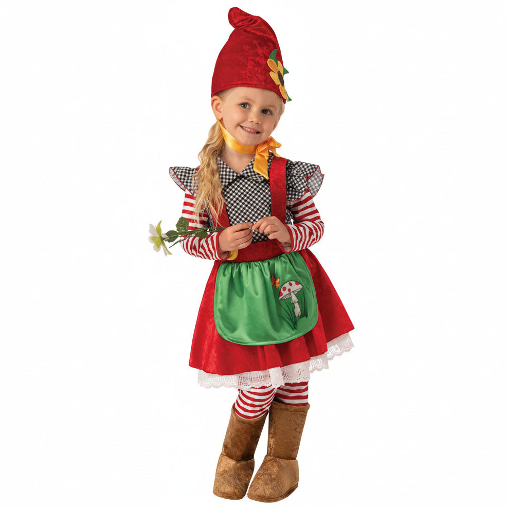 White Smoke Garden Gnome Girl Costume Costumes