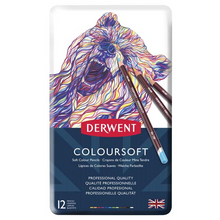 White Smoke Derwent Pencils Coloursoft Tin 12 Pencils