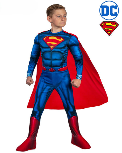White Smoke Superman Delux Costume Costumes