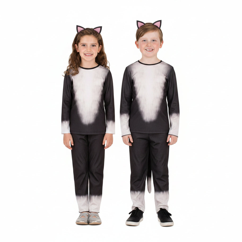 White Smoke Cat Costume Costumes