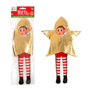 White Smoke Xmas Elves Star Outfit, for use with our Bendable Elf Christmas