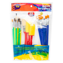 White Smoke Inx Paint Brushes, Assorted Sizes, 25pcs Kids Painting Supplies
