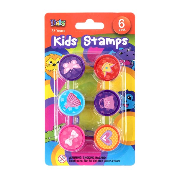 Tomato Dats Stamps, Girls, 6pk Kids Activities