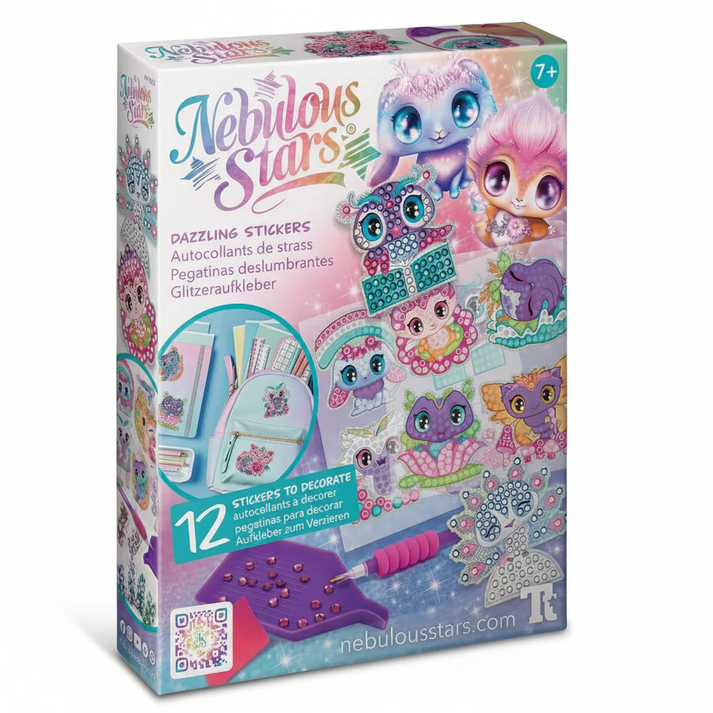White Smoke Nebulous Stars Dazzling Stickers Craft Kits