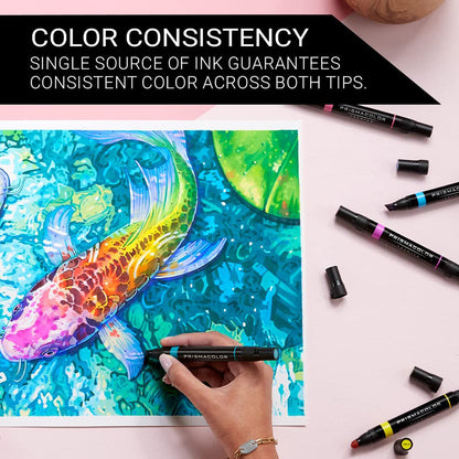 Light Gray Prismacolor Premier Dual-Ended Art Markers – Hyper Brights, Set of 12 Pens & Markers