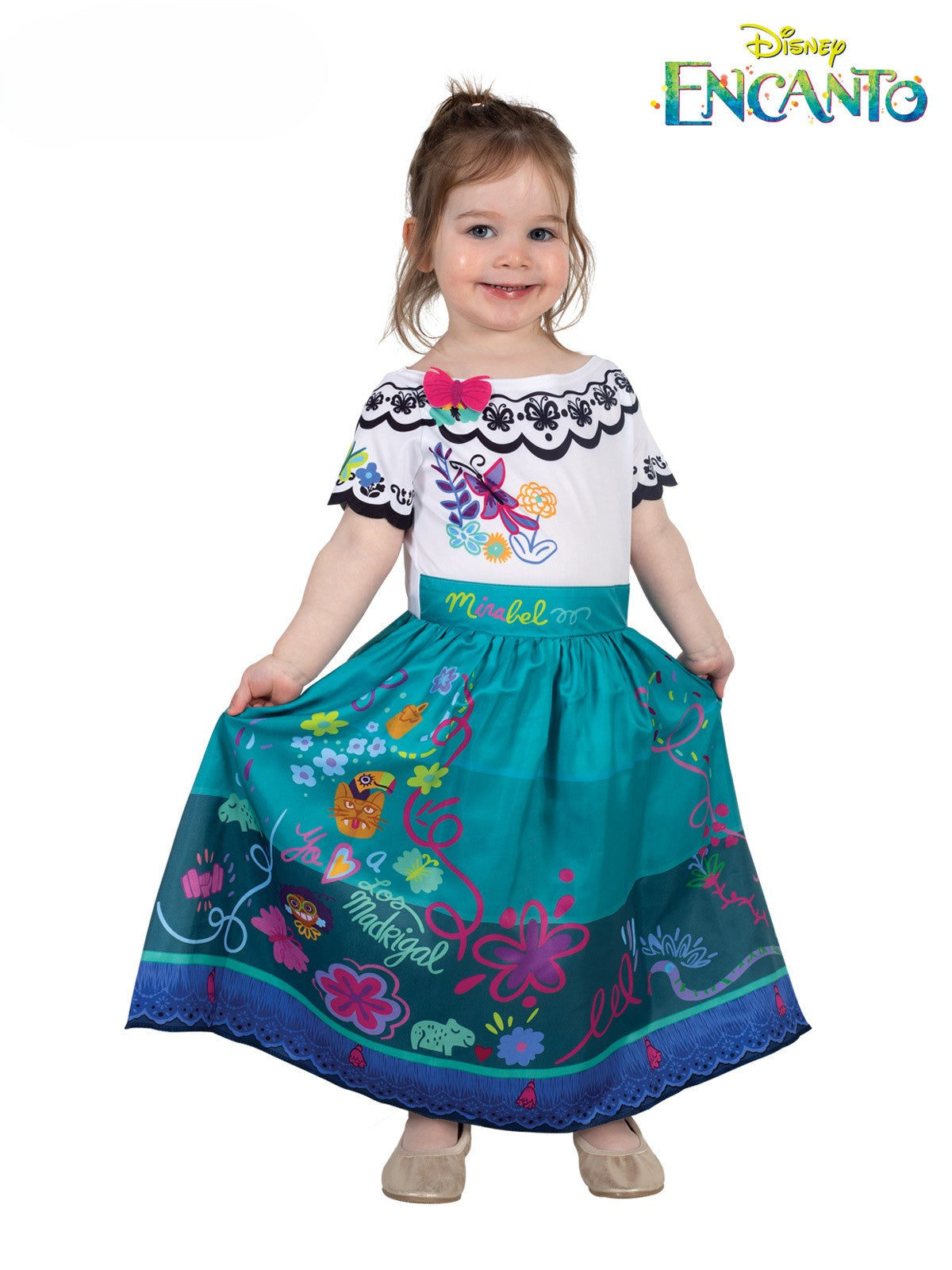 White Smoke Encanto Mirabel Deluxe Costume Toddler Costumes