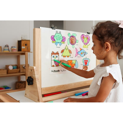 Gray HeyDoodle My First Shapes Colouring & Doodle Mat, 40x30cm Kids Colouring Books
