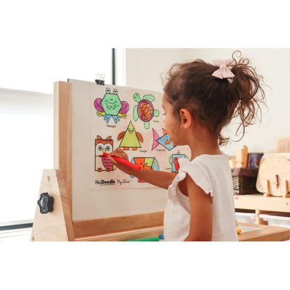 White Smoke HeyDoodle My First Shapes Colouring & Doodle Mat, 40x30cm Kids Colouring Books