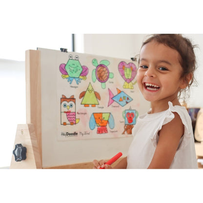 White Smoke HeyDoodle My First Shapes Colouring & Doodle Mat, 40x30cm Kids Colouring Books