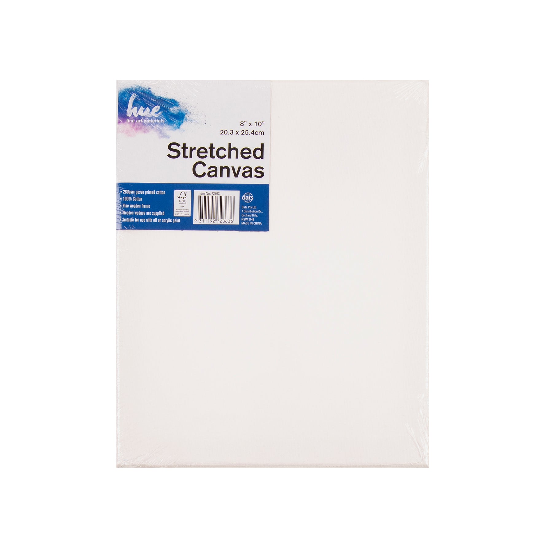 Lavender Kids Creative Canvas and Paint Pack, 8x10in (20.3x25.4cm), 45 Pieces Custom Bundle