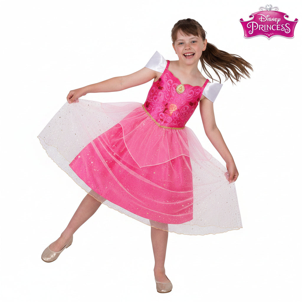 White Smoke Aurora Sleeping Beauty Sparkle Deluxe Costume Costumes