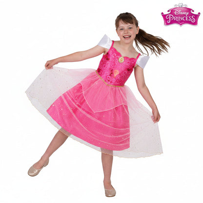 White Smoke Aurora Sleeping Beauty Sparkle Deluxe Costume Costumes