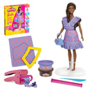 White Smoke Play-Doh Barbie Fashionista Ruffles Doll Set Kids Clay, Dough & Modelling