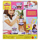 Light Gray Play-Doh Barbie Fashionista Ruffles Doll Set Kids Clay, Dough & Modelling