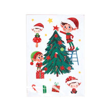 White Smoke Xmas Window Stickers, 29x41cm Christmas