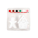 White Smoke Xmas Paint Your Own Plaster Kit, Xmas Themes, 2pk 20x20x6cm Christmas