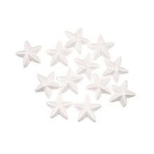 White Smoke Xmas DIY Foam Stars, 12pk 6.5cm Christmas