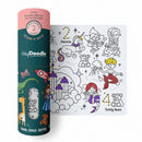 White Smoke HeyDoodle Sugar & Spice Mini Colouring & Doodle Mat, A4 Kids Colouring Books