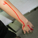 Rosy Brown Halloween Vampire Blood Tube Halloween