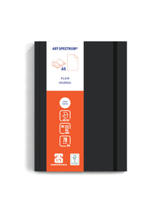 Dark Slate Gray Art Spectrum A5 Large Soft Cover Notebook Blank 192 page Black Pads
