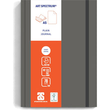 Dim Gray Art Spectrum A5 Large Soft Cover Notebook Blank 192 page Dark Grey Pads
