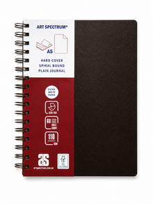 Black Art Spectrum Executive Feaux Leather Drawing Journal, 60 Sheet, A5 Journals & Notebooks