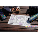 Black HeyDoodle Into The Wild Mini Colouring & Doodle Mat, A4 Kids Colouring Books