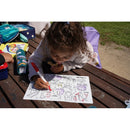 Dark Slate Gray HeyDoodle Into The Wild Mini Colouring & Doodle Mat, A4 Kids Colouring Books