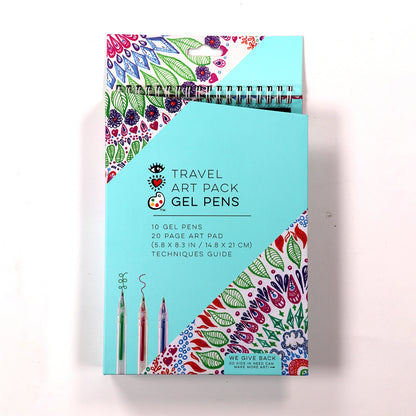 White Smoke I Heart Art  Gel Pen Travel Set Kids Activities