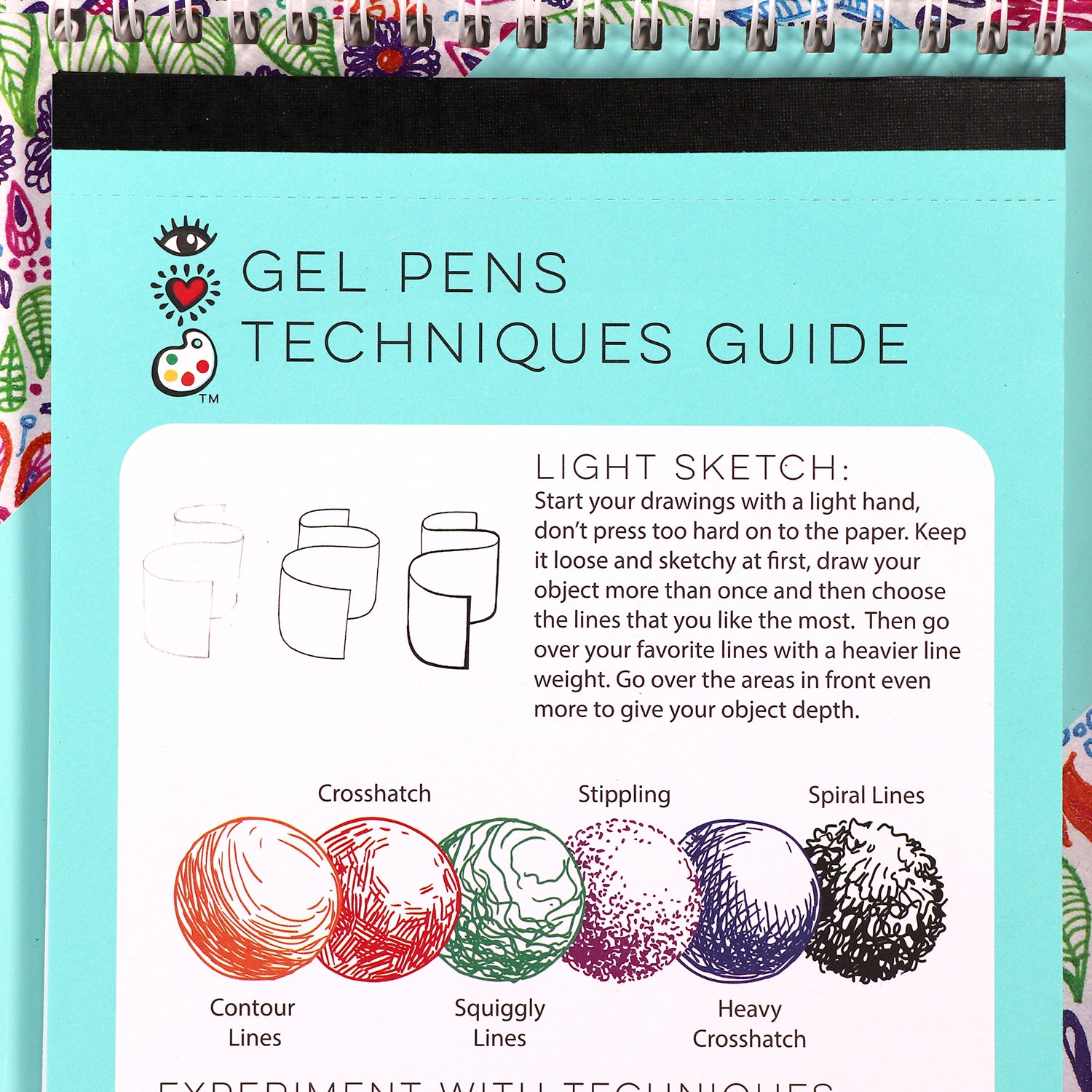 White Smoke I Heart Art  Gel Pen Travel Set Kids Activities