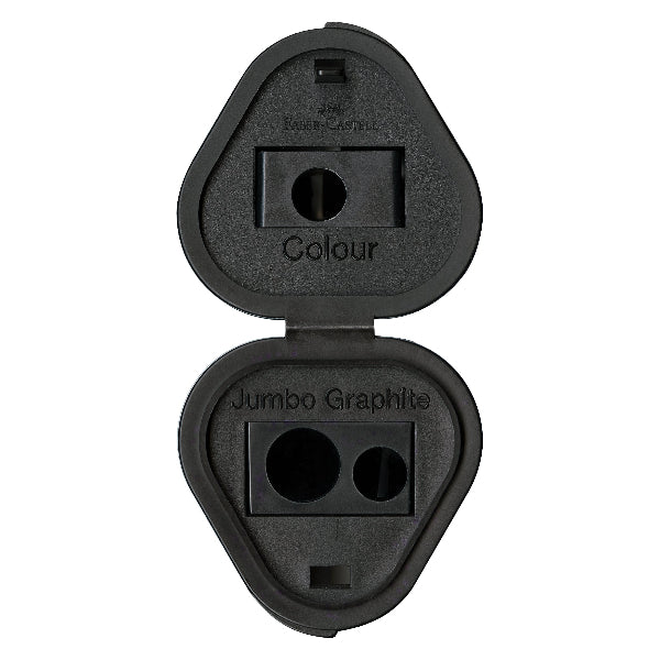 Dark Slate Gray Faber-Castell Grip Sharpener, Triple Hole, 1Pcs Drawing Accessories